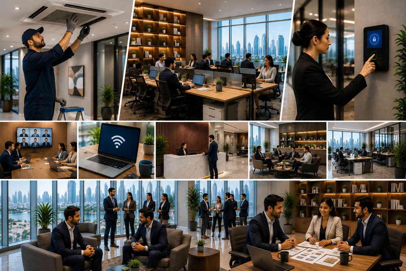 Meeting and conference facilities within the business center