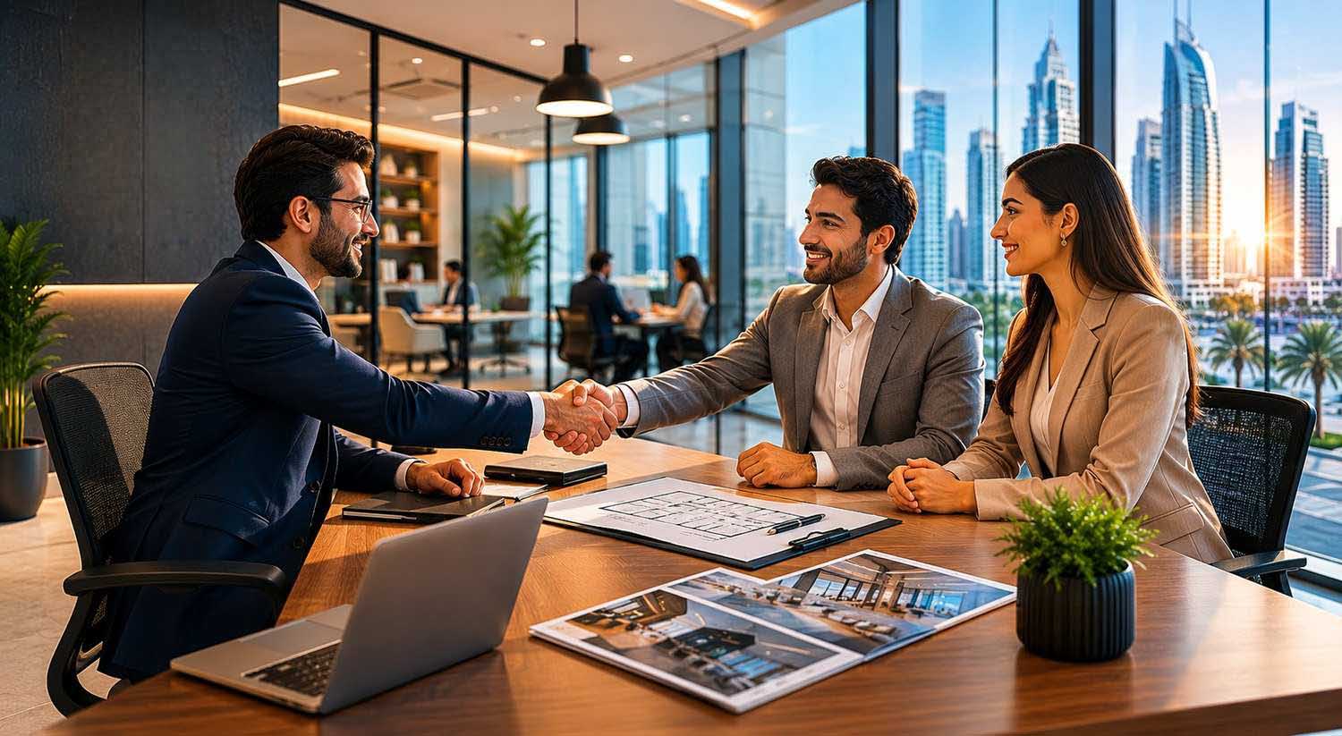 Welcoming professional atmosphere at the business center